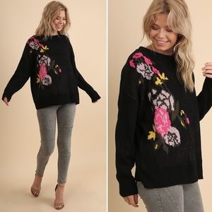 Sale! Adorable Floral Umgee Long Sleeve Sweater